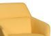 Chaise scandinave avec accoudoirs bois naturel et tissu jaune Walter - Photo n°4
