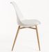 Chaise scandinave Kany - Confort en simili cuir et pieds en bois naturel - Photo n°8