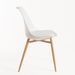 Chaise scandinave Kany - Confort en simili cuir et pieds en bois naturel - Photo n°2