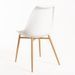 Chaise scandinave Kany - Confort en simili cuir et pieds en bois naturel - Photo n°3