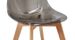 Chaise scandinave plexiglass gris fumé et naturel Oxy - Lot de 4 - Photo n°4
