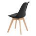 Chaise scandinave premium Karyna – Assise en simili cuir et pieds en bois de Hêtre - Photo n°2