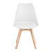 Chaise scandinave premium Karyna – Assise en simili cuir et pieds en bois de Hêtre - Photo n°3