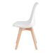 Chaise scandinave premium Karyna – Assise en simili cuir et pieds en bois de Hêtre - Photo n°4