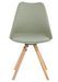 Chaise scandinave vert menthe assise coussin simili cuir Norda - Photo n°3
