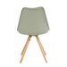 Chaise scandinave vert menthe assise coussin simili cuir Norda - Photo n°5