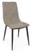 Chaise simili cuir beige et pieds acier noir Victor - Lot de 4 - Photo n°1