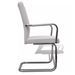 Chaise simili cuir blanc et métal chromé Bea - Lot de 2 - Photo n°2
