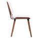 Chaise simili cuir blanc et pieds bois clair Amita - Lot de 2 - Photo n°3