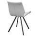 Chaise simili cuir blanc et pieds métal noir Jeje - Lot de 2 - Photo n°4
