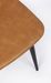 Chaise simili cuir marron clair et pieds acier Kyra - Lot de 2 - Photo n°5