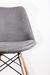 Chaise style scandinave en bois de hêtre et tissu gris Louka - Photo n°6