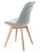 Chaise style scandinave tissu doux et pieds bois de hêtre Romba - Photo n°12