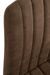 Chaise tissu effet cuir marron et pieds métal noir Kliro - Photo n°6