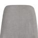 Chaise tissu gris clair et pieds métal noir Klara - Photo n°6