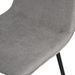 Chaise tissu gris clair et pieds métal noir Klara - Photo n°7