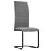 Chaise tissu gris clair et pieds métal noir Hilla - Lot de 4 - Photo n°1