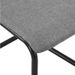 Chaise tissu gris clair et pieds métal noir Hilla - Lot de 4 - Photo n°5