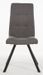 Chaise tissu gris et pieds métal noir Cony - Lot de 2 - Photo n°2