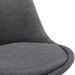 Chaise tissu gris foncé et pieds hêtre massif Palit - Lot de 2 - Photo n°4