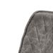 Chaise tissu imitation cuir gris clair et pieds métal noir Brika - Photo n°6