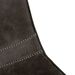 Chaise tissu imitation cuir gris foncé et pieds métal noir Brika - Photo n°4