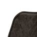 Chaise tissu imitation cuir gris foncé et pieds métal noir Brika - Photo n°6