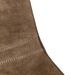 Chaise tissu imitation cuir marron et pieds métal noir Brika - Photo n°6