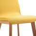 Chaise tissu jaune et pieds chêne massif Cheer - Lot de 2 - Photo n°4