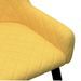 Chaise tissu jaune et pieds métal noir Malco - Lot de 2 - Photo n°6