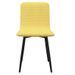 Chaise tissu jaune et pieds métal noir Osta - Lot de 2 - Photo n°2