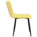 Chaise tissu jaune et pieds métal noir Osta - Lot de 2 - Photo n°3