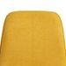 Chaise tissu jaune moutarde et pieds métal noir Klara - Photo n°6