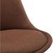 Chaise tissu marron et pieds hêtre massif Palit - Lot de 4 - Photo n°4