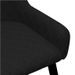 Chaise tissu noir et pieds métal noir Malco - Lot de 2 - Photo n°6
