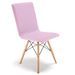 Chaise Tissu Rose Sandina - Photo n°1