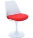 Chaise Tulipo pivotante blanc brillant avec coussin - Design haut de gamme - Photo n°1