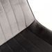 Chaise velours gris et acier noir Nalia - Lot de 2 - Photo n°3