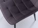 Chaise velours gris foncé et pieds métal noir Lottac - Lot de 4 - Photo n°5