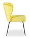 Chaise velours jaune et pieds métal noir Indal - Lot de 2 - Photo n°3