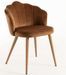 Chaise velours marron et bois naturel Lizaty - Lot de 2 - Photo n°1