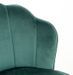 Chaise velours vert et bois naturel Lizaty - Lot de 2 - Photo n°4