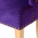 Chaise velours violet et pieds chêne massif Raven - Lot de 4 - Photo n°6