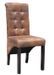 Chaise vintage simili cuir marron vieilli et pieds pin massif Barielle - Lot de 2 - Photo n°4