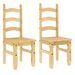 Chaises à manger lot de 2 Corona 42x47x107cm bois massif de pin - Photo n°1