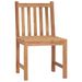 Chaises de jardin 6 pcs avec coussins Bois de teck massif 2 - Photo n°4