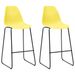 Chaises haute de bar jaune et noir Skoza - Lot de 2 - Photo n°1