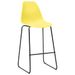 Chaises haute de bar jaune et noir Skoza - Lot de 2 - Photo n°2