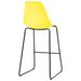 Chaises haute de bar jaune et noir Skoza - Lot de 2 - Photo n°5