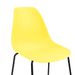 Chaises haute de bar jaune et noir Skoza - Lot de 2 - Photo n°6